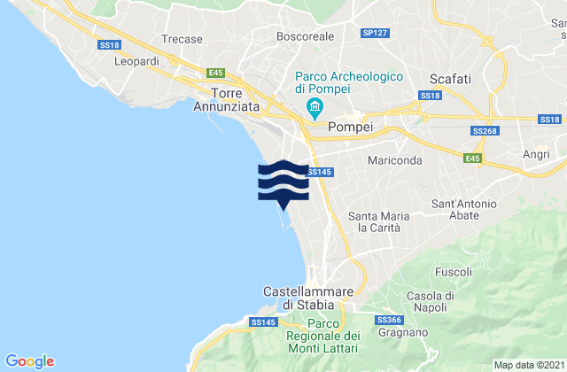 Mappa delle maree di Scafati, Italy