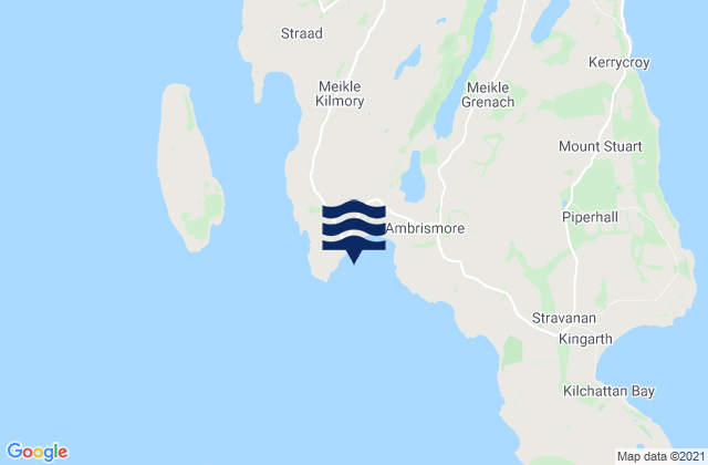 Mappa delle maree di Scalpsie Bay, United Kingdom