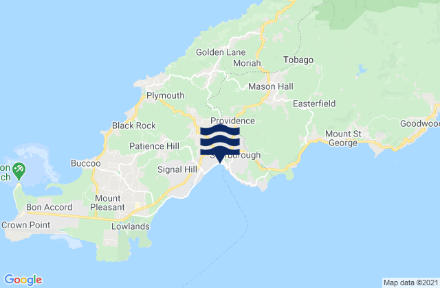 Mappa delle maree di Scarborough (Trinidad and Tobago), Trinidad and Tobago