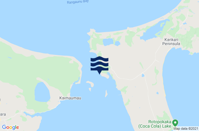 Mappa delle maree di Scheigis Rock, New Zealand