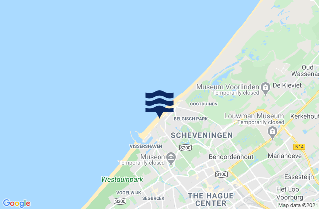 Mappa delle maree di Scheveningen, Netherlands