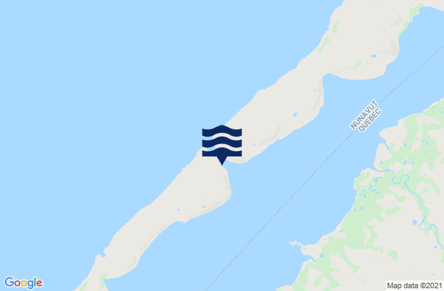 Mappa delle maree di Schooner Opening, Canada