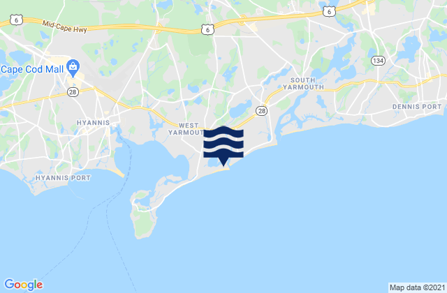 Mappa delle maree di Sea Gull Beach, United States