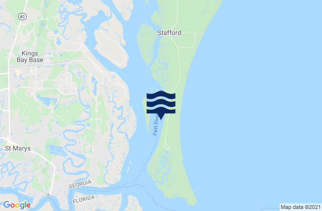 Mappa delle maree di Seacamp Dock (Cumberland Island), United States