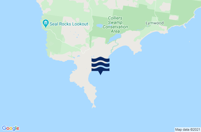 Mappa delle maree di Seal Bay, Australia