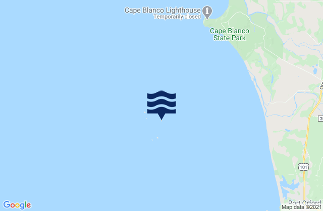 Mappa delle maree di Seal Rock, United States