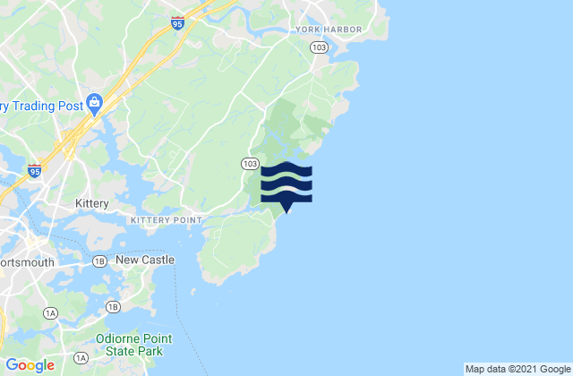 Mappa delle maree di Seapoint Cutts Island, United States