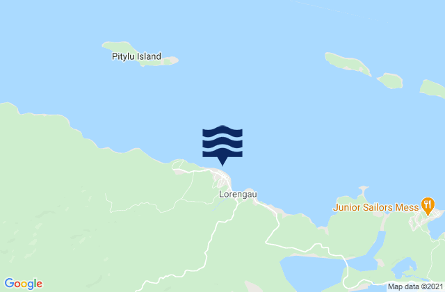 Mappa delle maree di Seeadler Harbour, Papua New Guinea