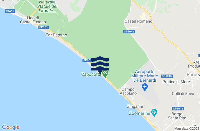 Mappa delle maree di Selcetta, Italy
