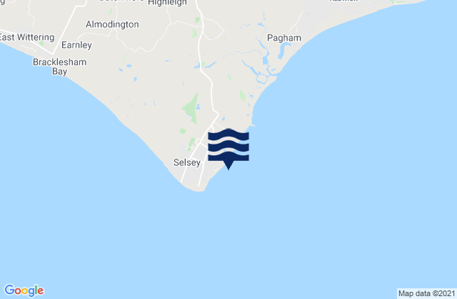 Mappa delle maree di Selsey Bill, United Kingdom