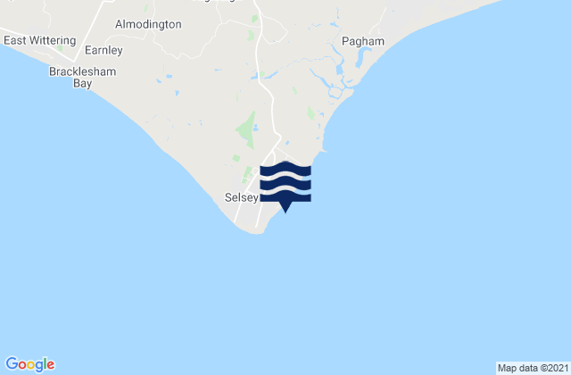 Mappa delle maree di Selsey East Beach, United Kingdom