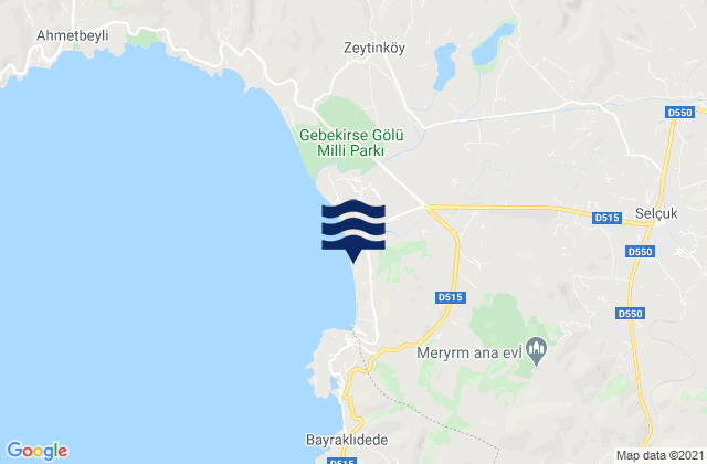 Mappa delle maree di Selçuk, Turkey