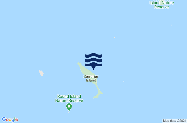 Mappa delle maree di Serrurier Island, Australia