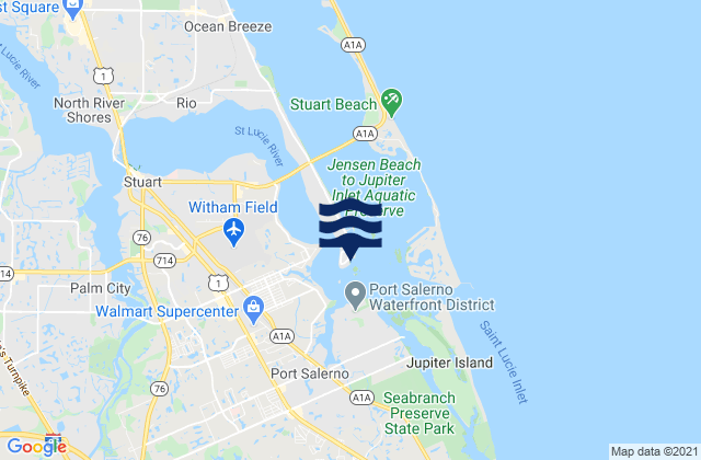 Mappa delle maree di Sewall Point, United States