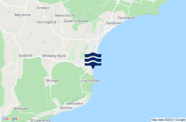 Mappa delle maree di Shanklin, United Kingdom
