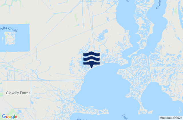 Mappa delle maree di Shell Beach, United States
