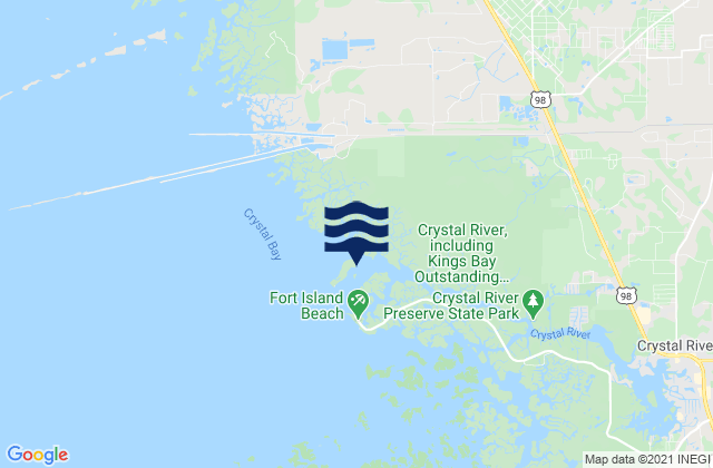 Mappa delle maree di Shell Island North End, United States