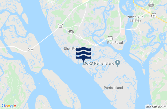 Mappa delle maree di Shell Point, United States