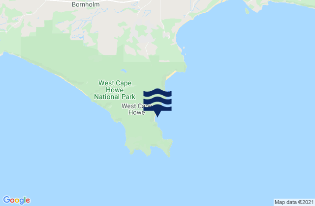 Mappa delle maree di Shelly Beach, Australia