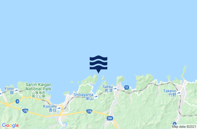 Mappa delle maree di Shibayama Ko, Japan