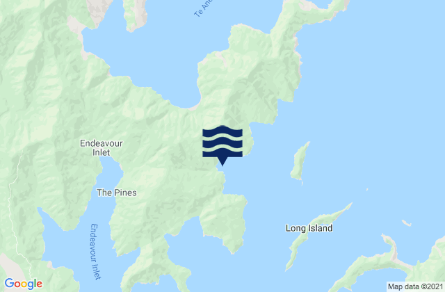 Mappa delle maree di Ship Cove (Meretoto), New Zealand