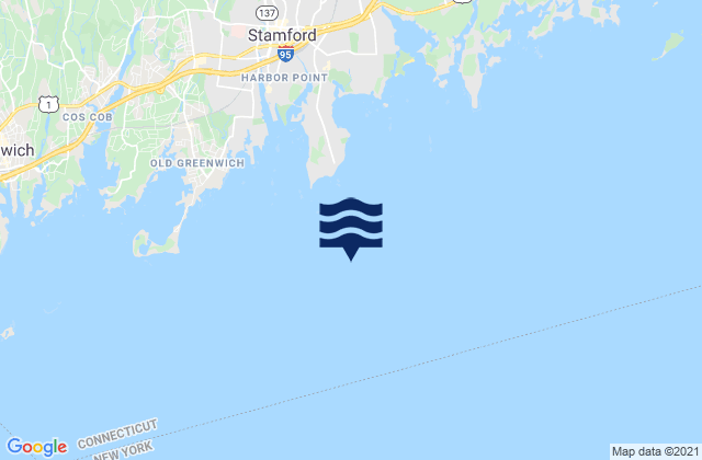 Mappa delle maree di Shippan Point 1.3 miles SSE of, United States
