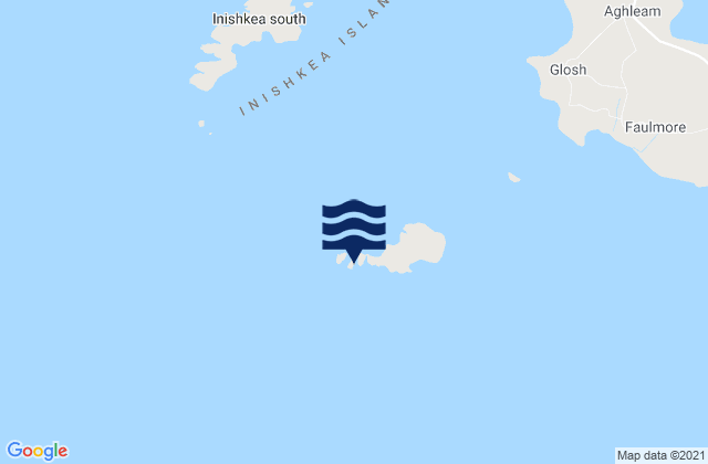 Mappa delle maree di Shiraghy Island, Ireland