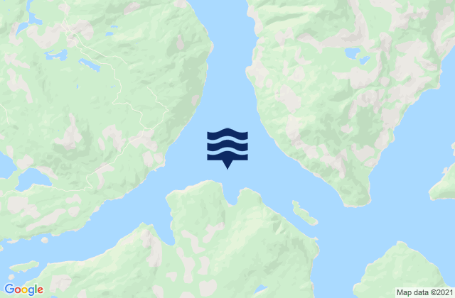 Mappa delle maree di Shoal Bay, Canada