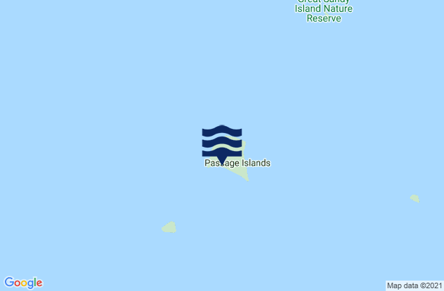 Mappa delle maree di Sholl Island, Australia