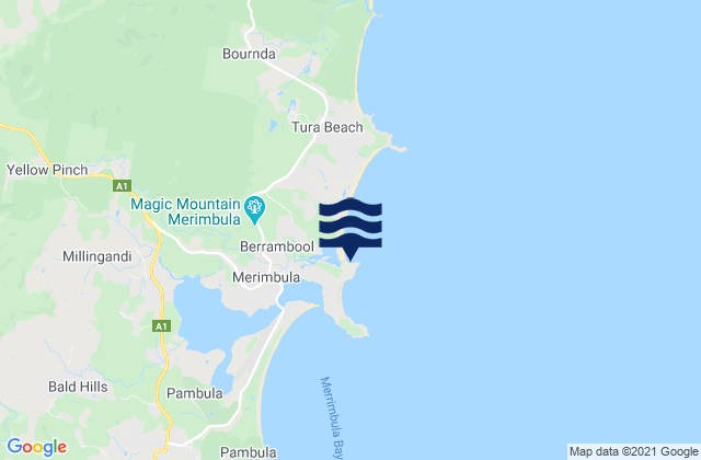Mappa delle maree di Short Point, Australia
