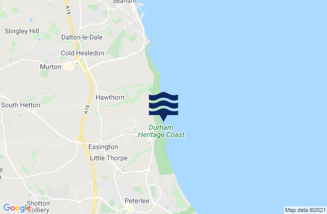 Mappa delle maree di Shotton, United Kingdom