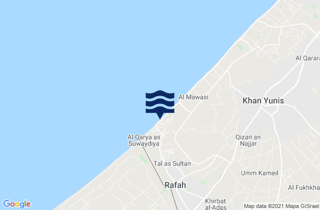 Mappa delle maree di Shūkat aş Şūfī, Palestinian Territory