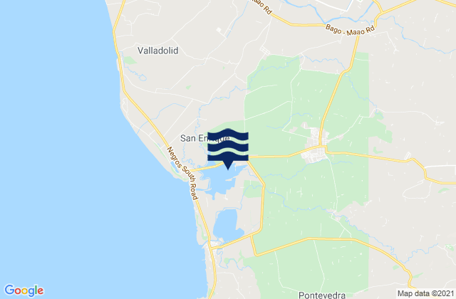 Mappa delle maree di Sibucao, Philippines
