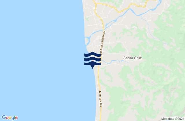 Mappa delle maree di Sigay, Philippines