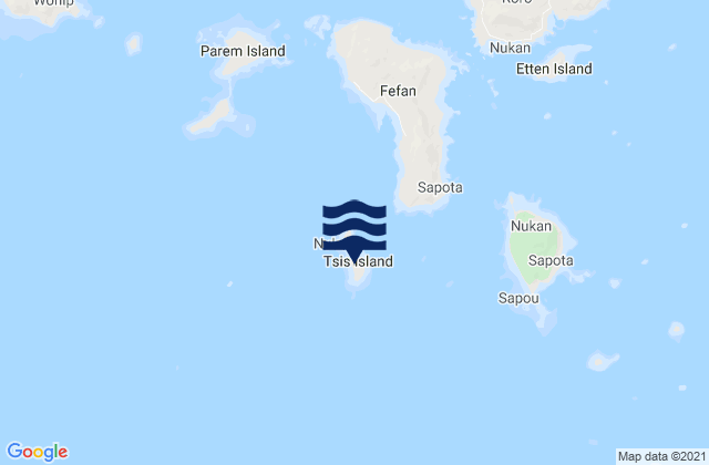 Mappa delle maree di Siis Municipality, Micronesia