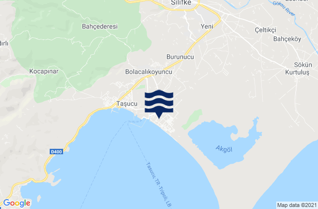 Mappa delle maree di Silifke, Turkey