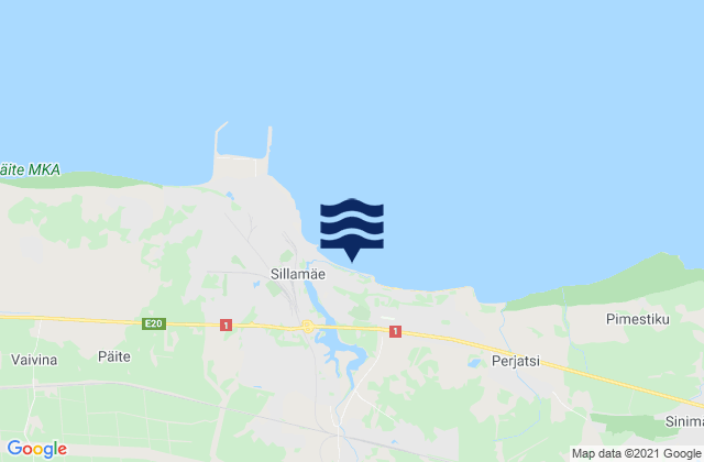 Mappa delle maree di Sillamäe, Estonia
