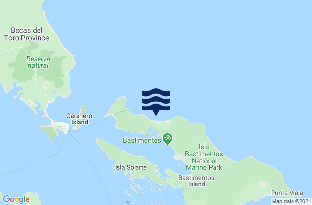 Mappa delle maree di Silverbacks, Panama