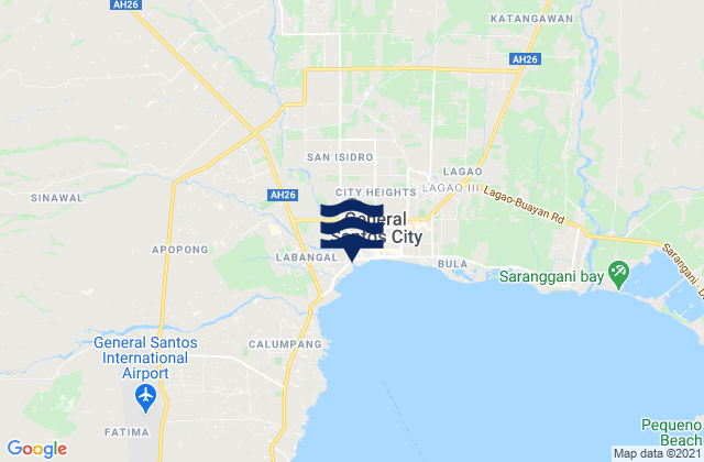 Mappa delle maree di Silway 7, Philippines