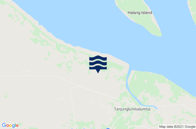 Mappa delle maree di Simpangpasir, Indonesia
