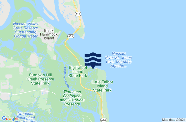 Mappa delle maree di Simpson Creek, United States