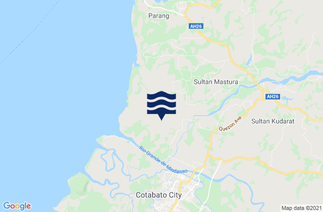 Mappa delle maree di Simuay, Philippines