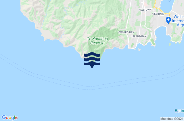 Mappa delle maree di Sinclair Head, New Zealand