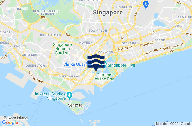 Mappa delle maree di Singapore, Singapore