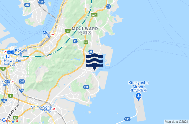 Mappa delle maree di Sinmozi, Japan