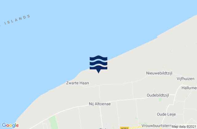 Mappa delle maree di Sint Annaparochie, Netherlands