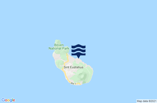 Mappa delle maree di Sint Eustatius, Bonaire, Saint Eustatius and Saba 