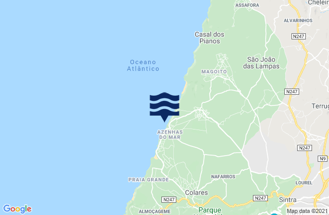 Mappa delle maree di Sintra, Portugal