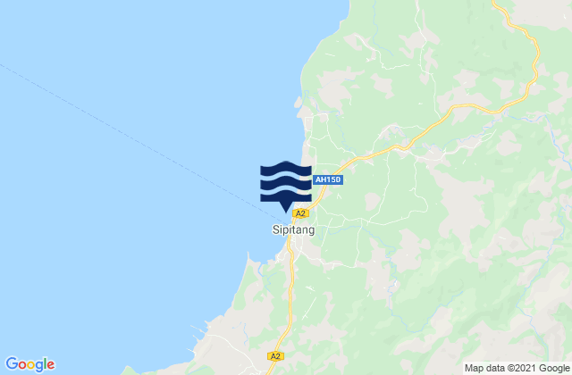 Mappa delle maree di Sipitang Brunei Bay, Malaysia