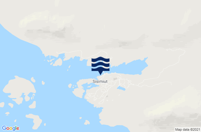 Mappa delle maree di Sisimiut, Greenland